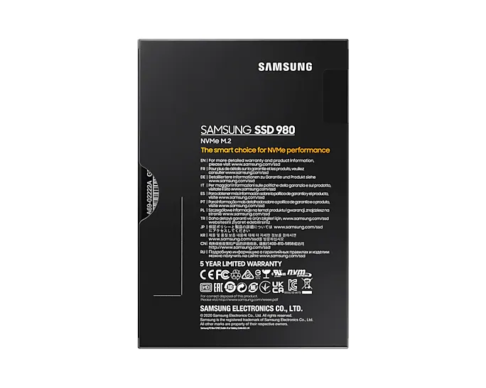 SSD SAMSUNG 980 M.2 1TB : MZ-V8V1T0BW