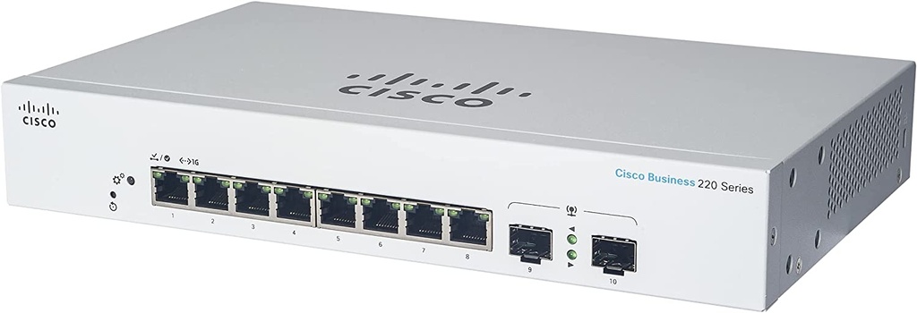 CBS220 Smart 8-port GE, Ext PS, 2x1G SFP
