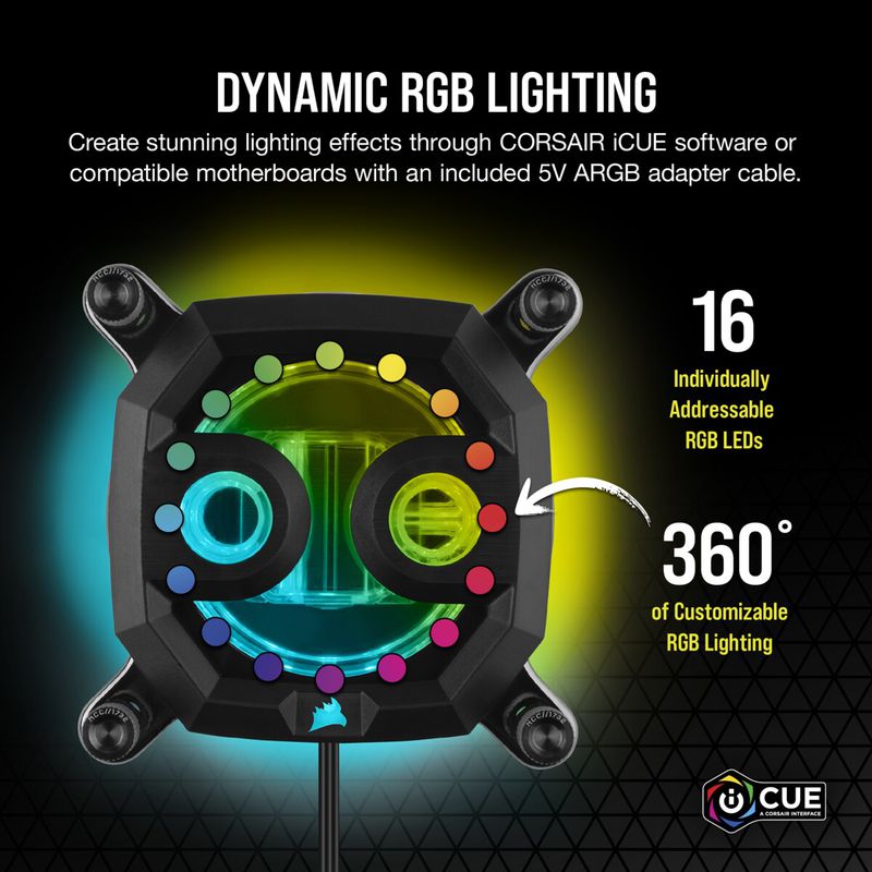 CORSAIR XC7 RGB PRO BLACK CPU WATER BLOCK