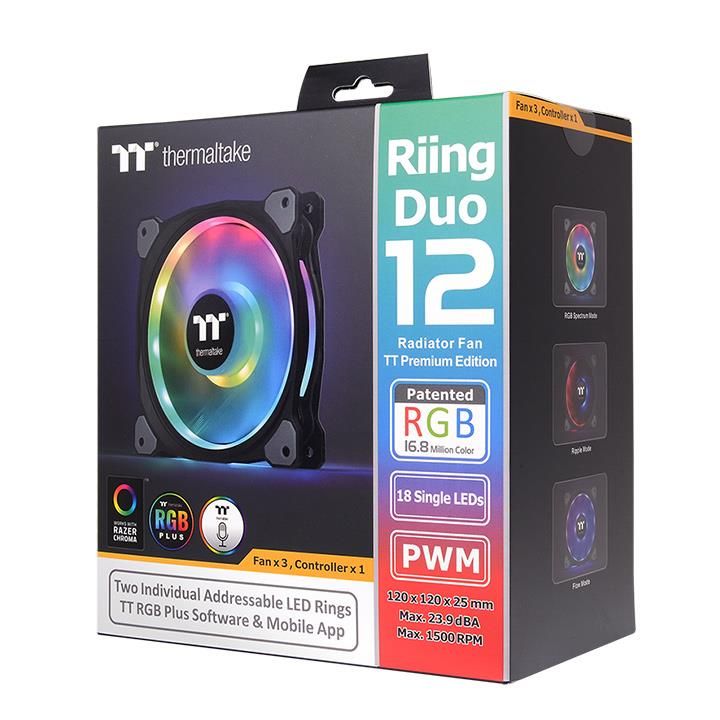 THERMALTAKE PURE 12 ARGB SYNC FANx3 (CL-F079-PL12SW-A)