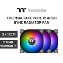 THERMALTAKE PURE 12 ARGB SYNC FANx3 (CL-F079-PL12SW-A)
