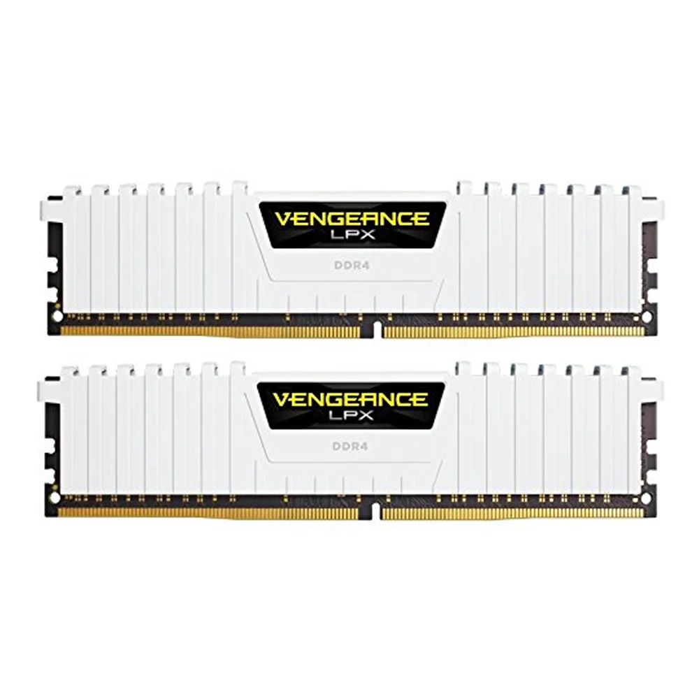 16GB (8GBx2) DDR4 3200MHz RAM (หน่วยความจำ) CORSAIR VENGEANCE LPX (WHITE) (CMK16GX4M2B3200C16W)