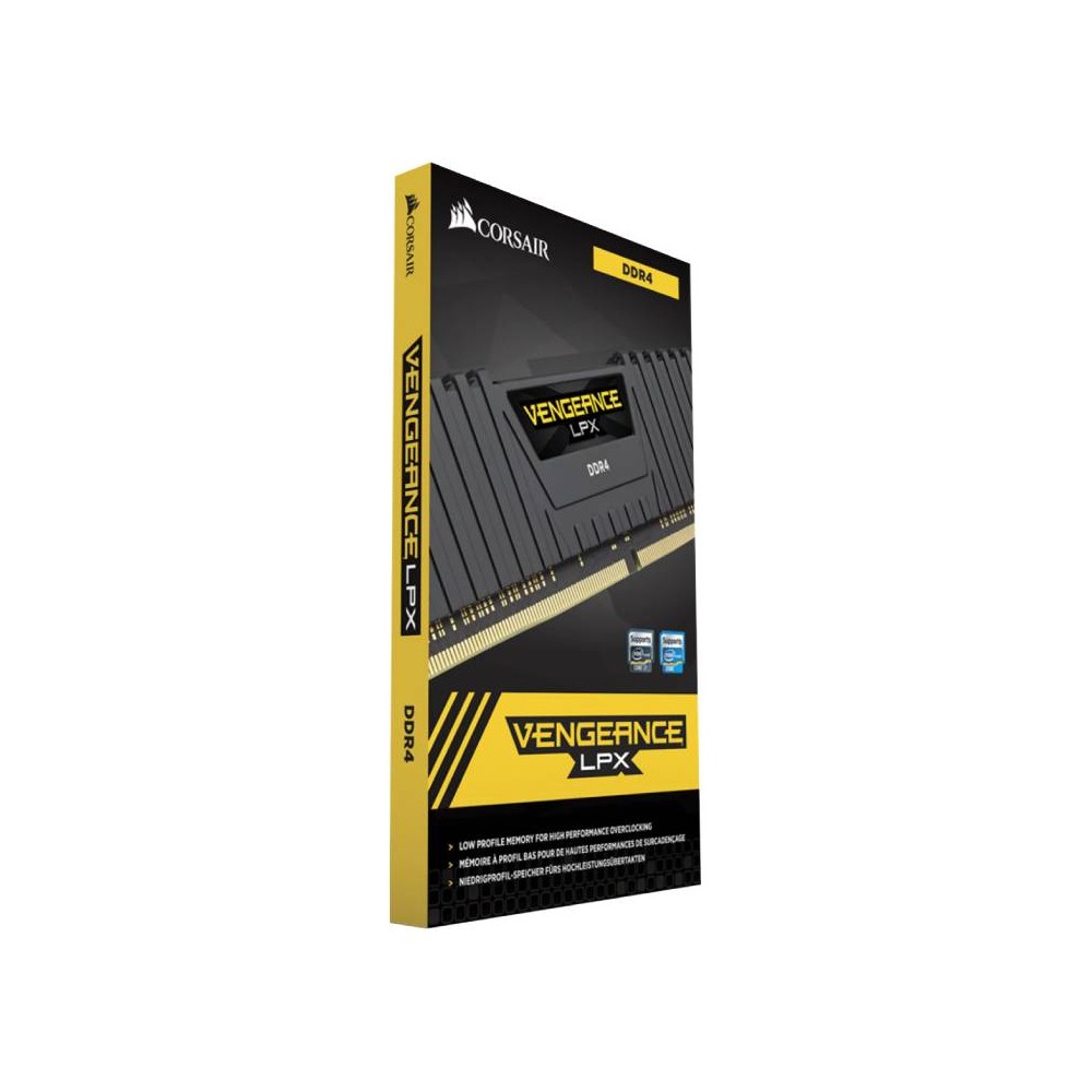แรมพีซี Corsair Ram PC DDR4 64GB/3200MHz. CL16 (32GBx2) Vengeance LPX (Black)