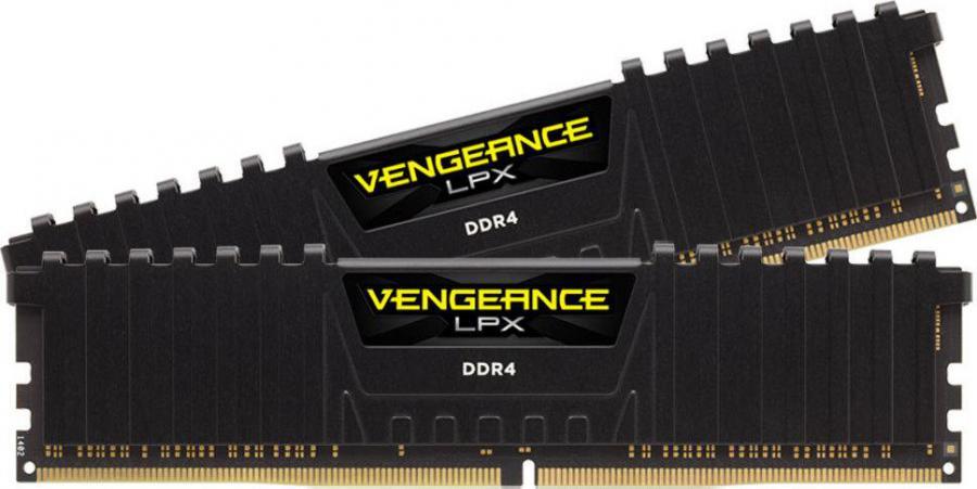 64GB (32GBx2) DDR4 3600MHz RAM (หน่วยความจำ) CORSAIR VENGEANCE LPX (BLACK) (CMK64GX4M2D3600C18)