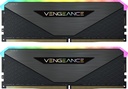 VENGEANCE® RGB RT 64GB (2 x 32GB) DDR4 DRAM 3600MHz C18 Memory Kit – Black