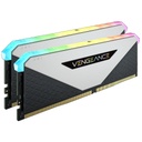 RAM DDR4(3600) 32GB (16GBX2) CORSAIR VENGEANCE RGB RT WHITE (CMN32GX4M2Z3600C18W)