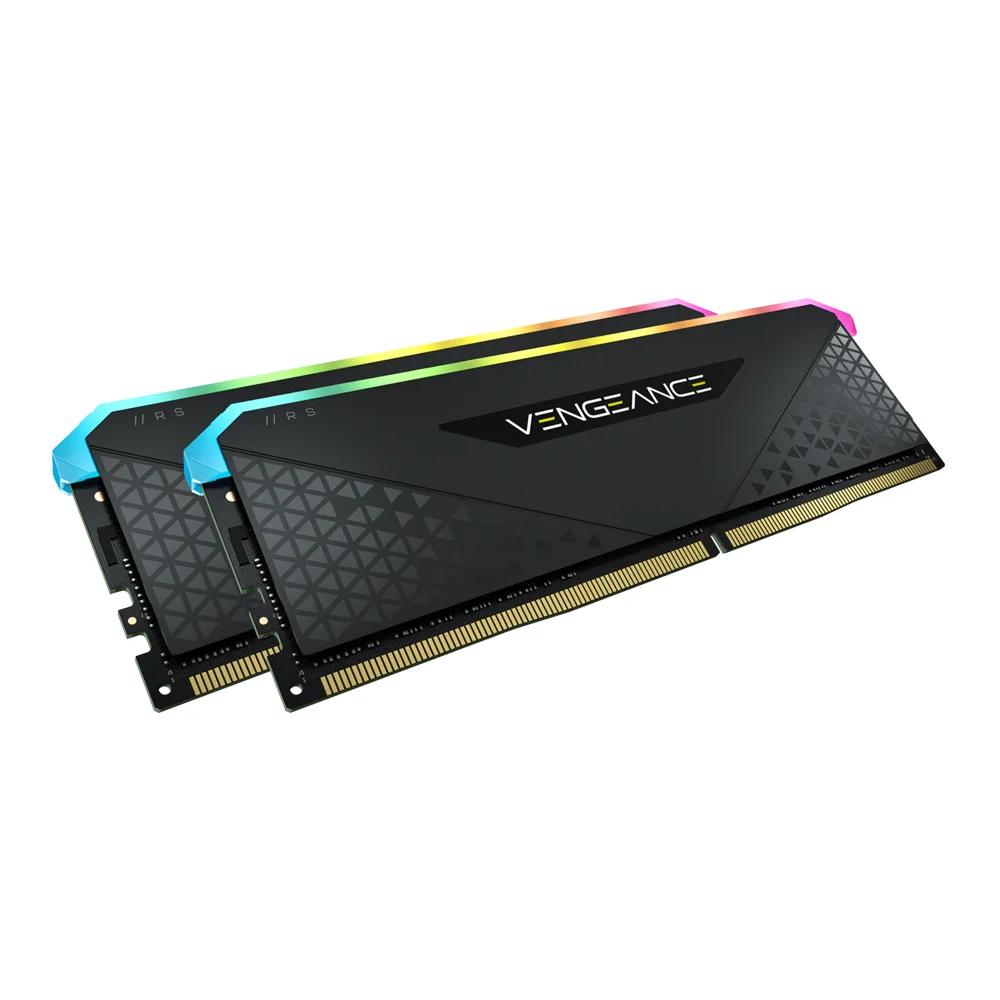 16GB (8GBx2) DDR4 3600MHz RAM (หน่วยความจำ) CORSAIR VENGEANCE RGB RS (BLACK) (CMG16GX4M2D3600C18)