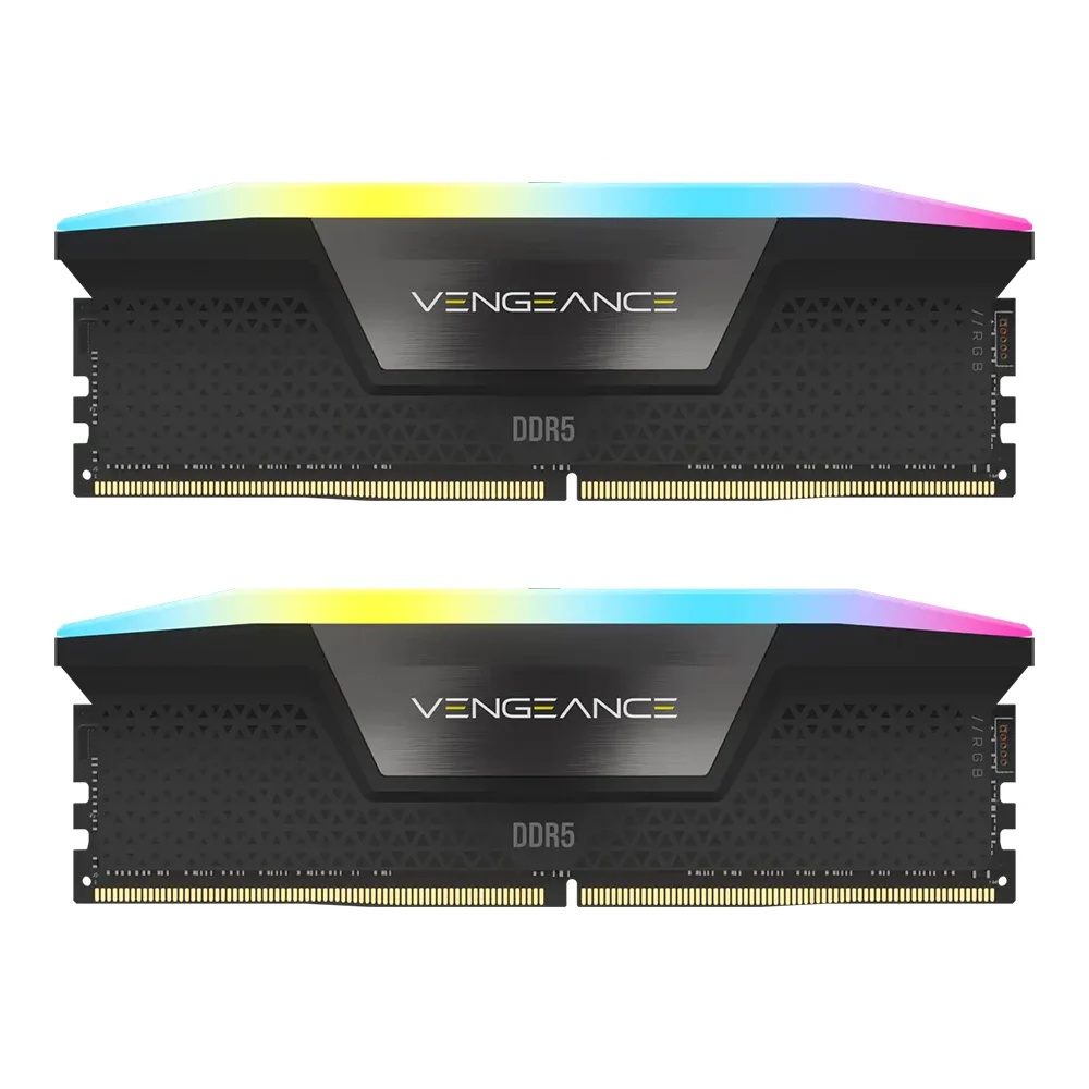 RAM DDR5(6200) 32GB (16GBX2) CORSAIR VENGEANCE RGB BLACK (CMH32GX5M2B6200C36)