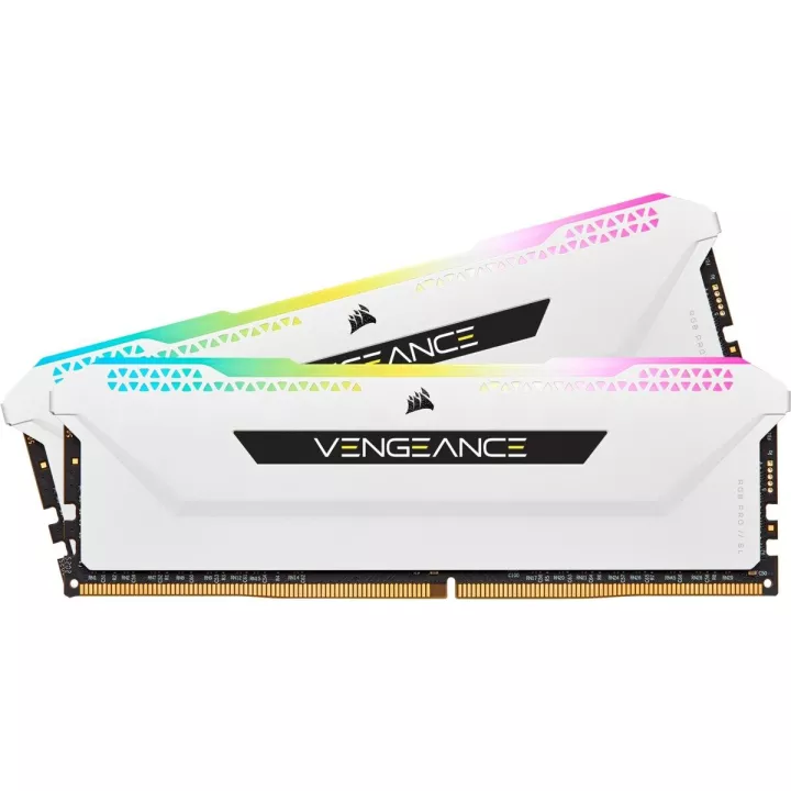 RAM DDR4(3600) 32GB (16GBX2) CORSAIR VENGEANCE RGB PRO SL WHITE (CMH32GX4M2D3600C18W)