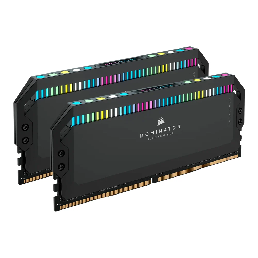 32GB (16GBx2) DDR5 5600MHz RAM (หน่วยความจำ) CORSAIR DOMINATOR PLATINUM RGB DDR5 (BLACK) (CMT32GX5M2X5600C36)