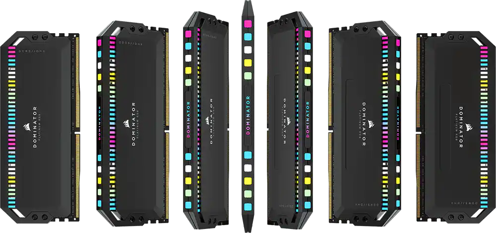 DOMINATOR® PLATINUM RGB 64GB (2x32GB) DDR5 DRAM 5600MHz C40 Memory Kit — Black