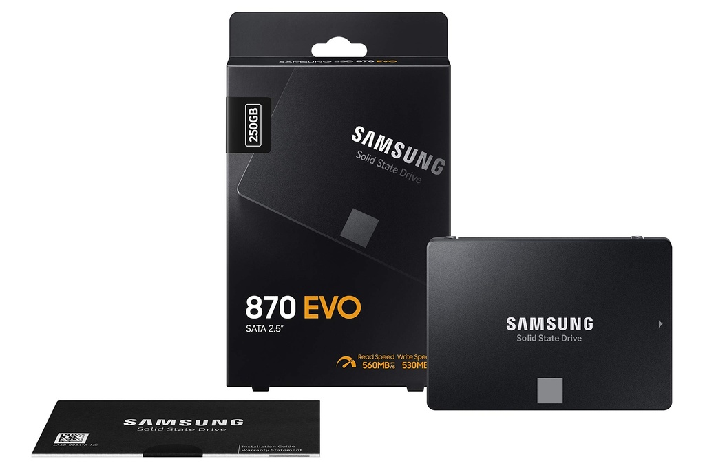SSD SAMSUNG 870 EVO 250GB SATA 2.5 MZ-77E250BW