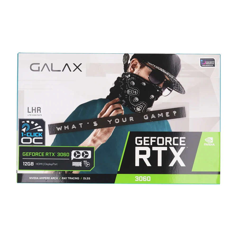 VGA GALAX RTX 3060 1-CLICK OC PCI-E 12GB GDDR6 192BIT