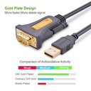 USB 2.0 to RS232 DB9 Serial Cable Male A Converter Adapter 2M