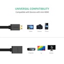 Mini HDMI Adapter Mini HDMI to HDMI Female Adapter Support 4K 8 Inch