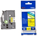 BROTHER P-Touch Label TZe-Tape TZe-641 - Black on Yellow, 18mm x 8m