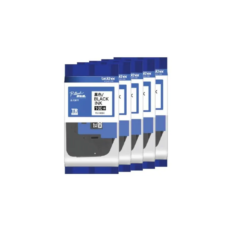 BROTHER ตลับผ้าหมึก TR-100BK - Black Ink, 100m (5-Pack)