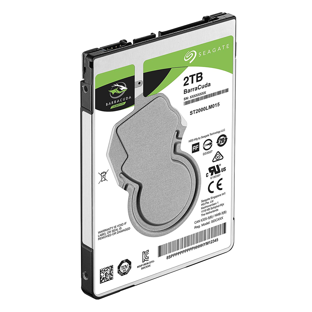 SEAGATE BARRACUDA 2.5" MOBILE HDD 2TB 5400RPM 128MB SATA6GB/S 2YRS