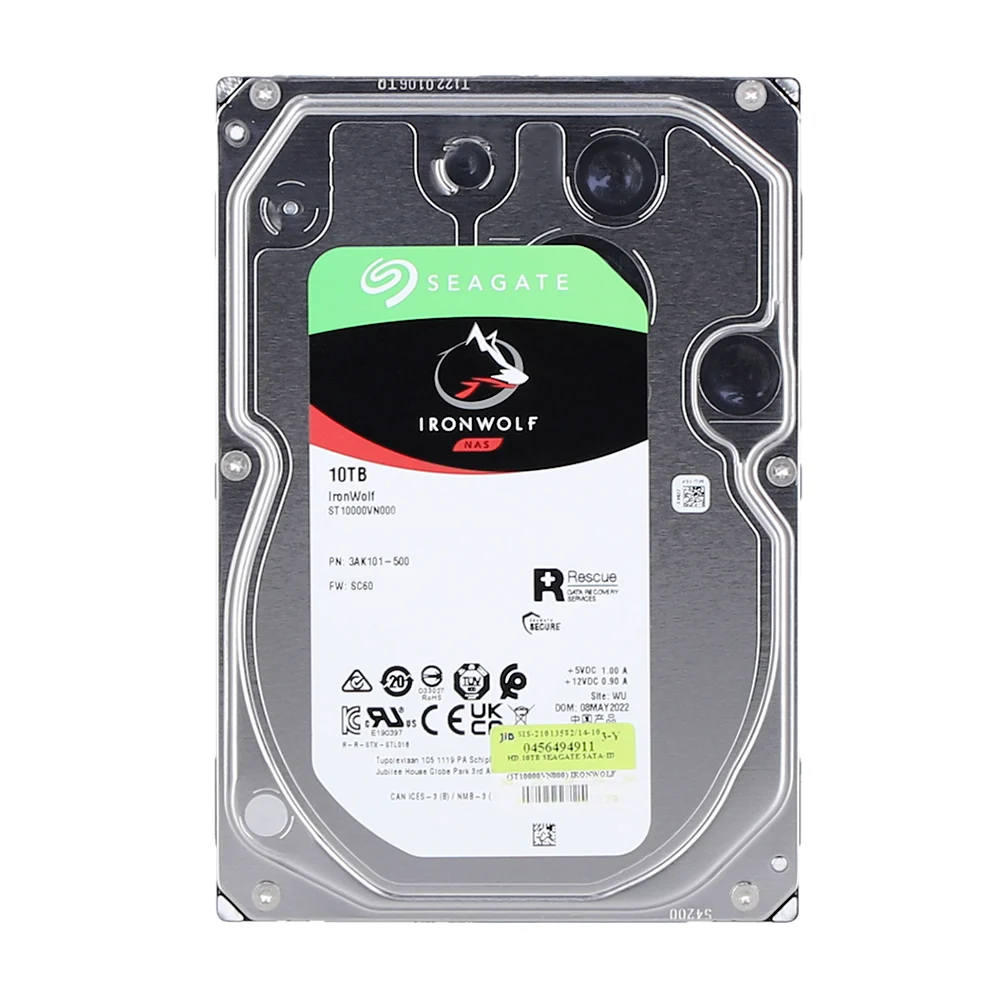 SEAGATE IRONWOLF 10TB NAS HDD 7200RPM CACHE 256MB SATA 3YRS