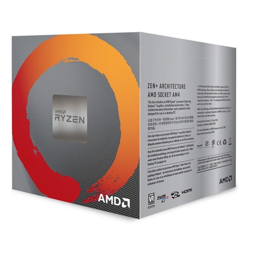 AMD Ryzen 5 3400G, Wiith Wraith Spire Cooler