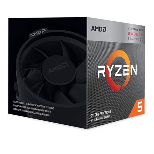 AMD Ryzen 5 3400G, Wiith Wraith Spire Cooler