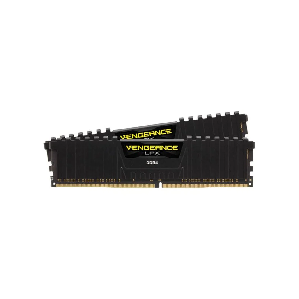 แรมพีซี Corsair Ram PC DDR4 64GB/3200MHz. CL16 (32GBx2) Vengeance LPX (Black)