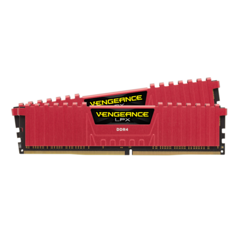 RAM DDR4(3200) 16GB (8GBX2) CORSAIR VENGEANCE LPX RED (CMK16GX4M2B3200C16R)