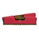 RAM DDR4(3200) 16GB (8GBX2) CORSAIR VENGEANCE LPX RED (CMK16GX4M2B3200C16R)