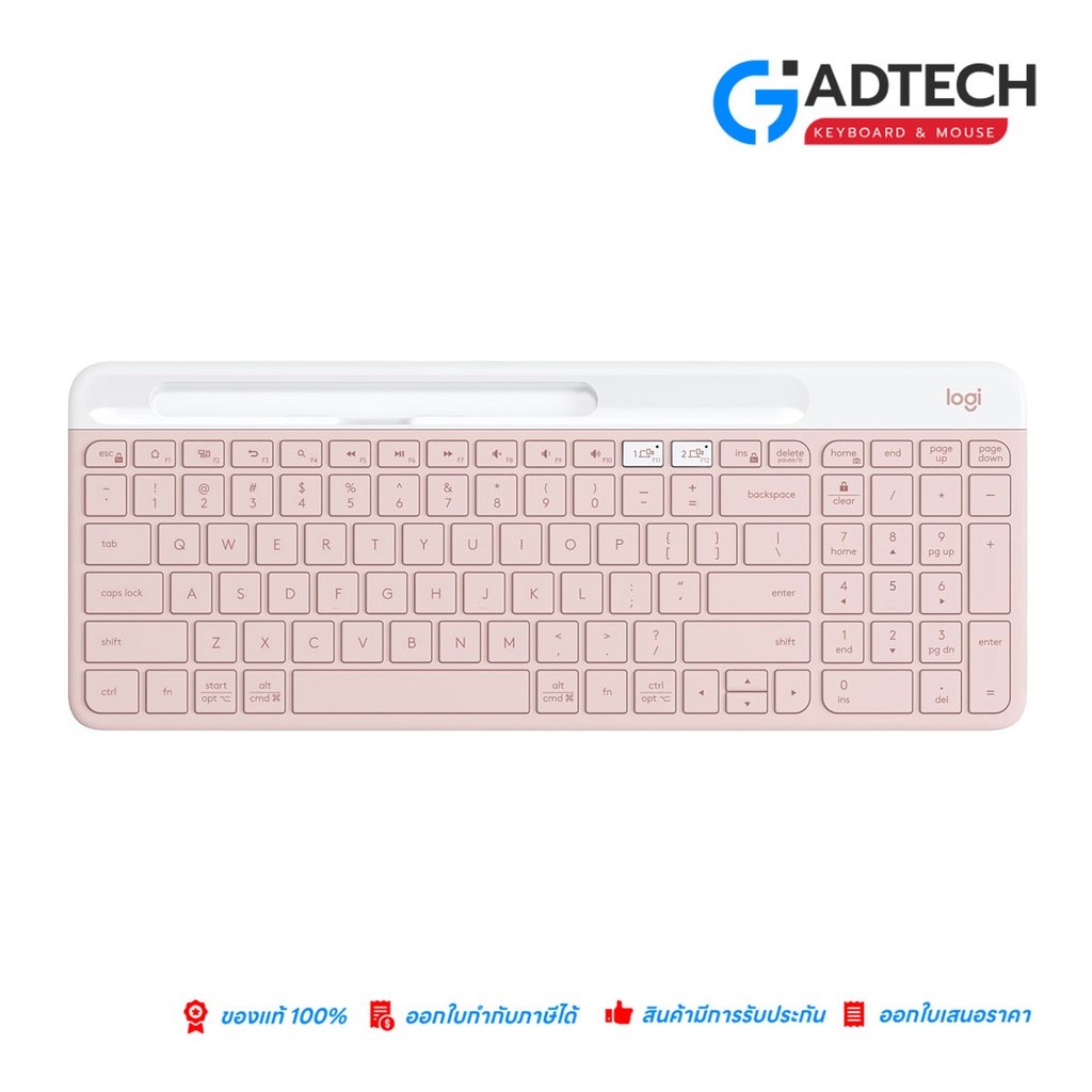K580 Slim Multi-Device Wireless Keyboard - Rose