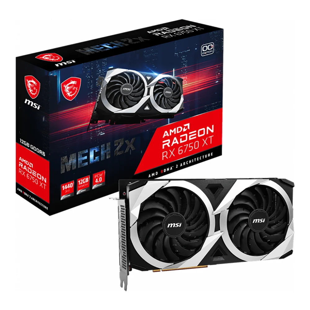 [GAD-4082] VGA MSI RADEON RX 6750 XT MECH 2X 12G OC