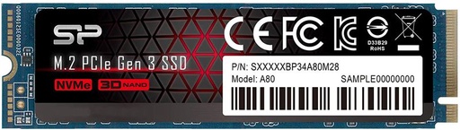 [GAD-4393] SILICON POWER SSD A80 256GB M.2 2280 PCIE : SP256GBP34A80M28
