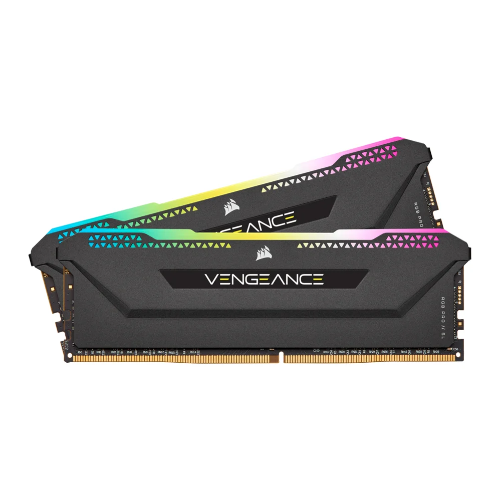 [GAD-4594] 16GB (8GBx2) DDR4 3600MHz RAM (หน่วยความจำ) CORSAIR VENGEANCE RGB PRO SL (BLACK) (CMH16GX4M2D3600C18)