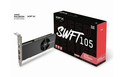 [GAD-5705] XFX SPEEDSTER SWFT105 RADEON RX 6400 4GB GDDR6