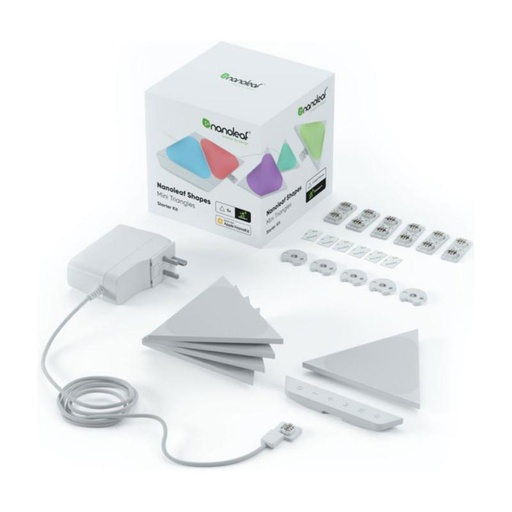 [GAD-6132] NANOLEAF SHAPES MINI TRIANGLES STARTER KIT [5 LIGHT PANELS] : NL48-5002TW-5PK