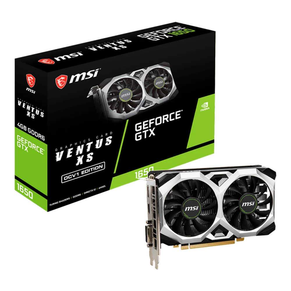[GAD-6512] VGA MSI GTX 1650 D6 VENTUS XS OCV1