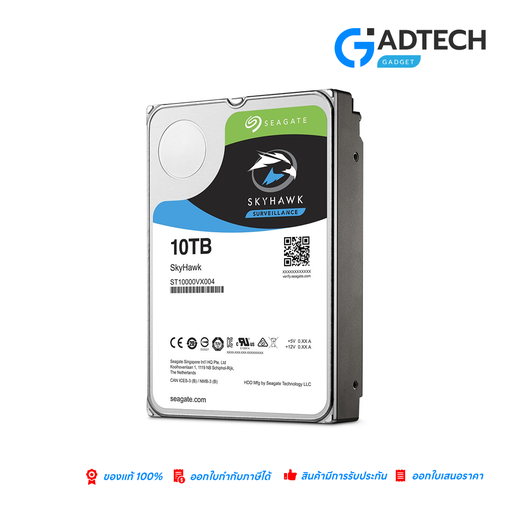 [GAD-6614] SEAGATE SKYHAWK AI 10TB SURVEILLANCE HDD 7200RPM CACHE 256MB SATA