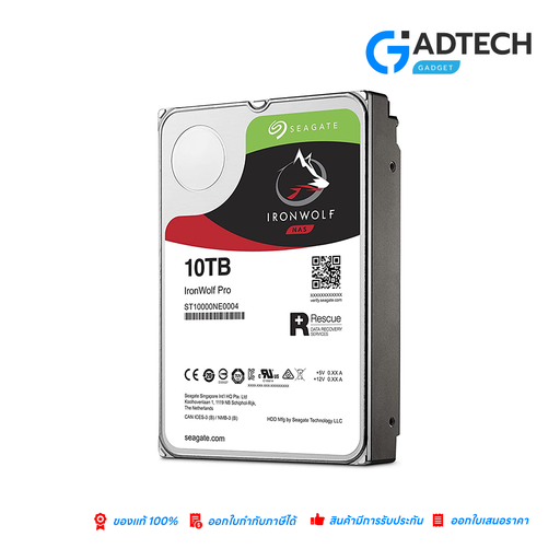 [GAD-6621] SEAGATE IRONWOLF 10TB NAS HDD 7200RPM CACHE 256MB SATA 3YRS