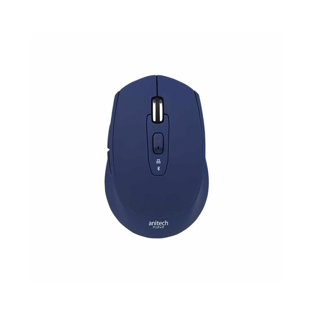 [GAD-1952] Anitech Mouse Dual Function 2.4G+BT Wireless Mouse (Slient Click)