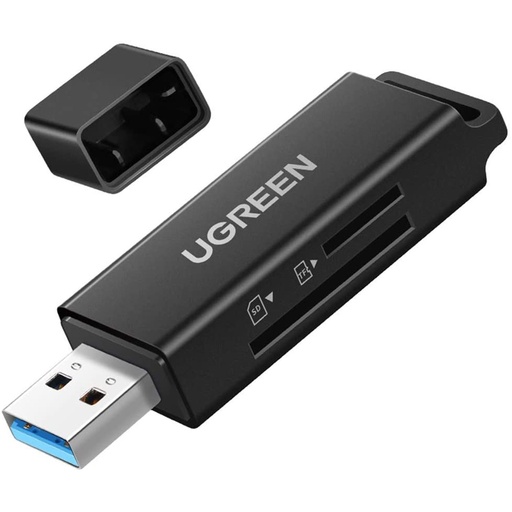 [GAD-3625] SD Card Reader Portable USB 3.0 Dual Slot Flash Memory Card Adapter Hub for TF
