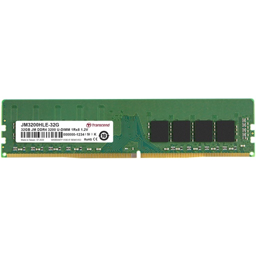 [GAD-3846] Transcend Information UDIMM with manufacturer reference JM3200HLE-32G