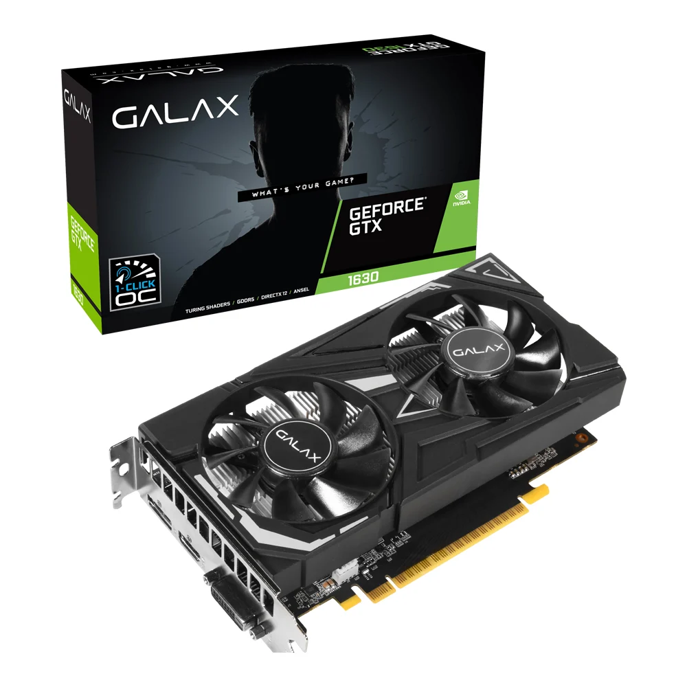 [GAD-3966] VGA GALAX GTX1630 EX-1 CLICK OC  4GB GDDR6 64BIT